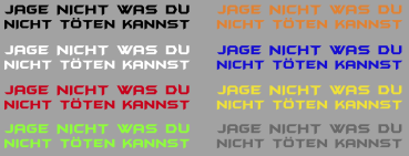 Aufkleber Jage nicht was du nicht töten kannst